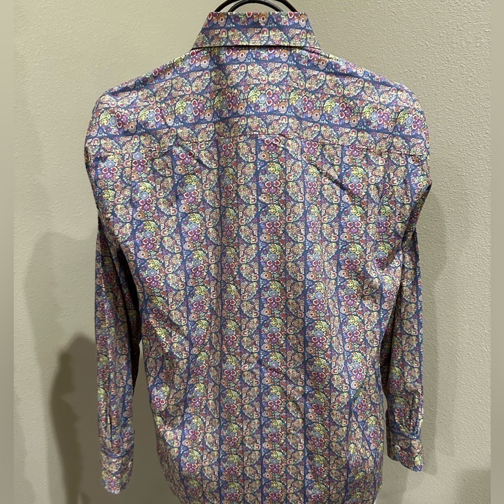 ALAN FLUSSER Men’s Button Down Floral Shirt, EUC! - Picture 4 of 6